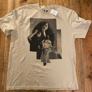 HER H.E.R graphic tee shirt T shirt beige unisex men’s women’s size XL NEW NWT